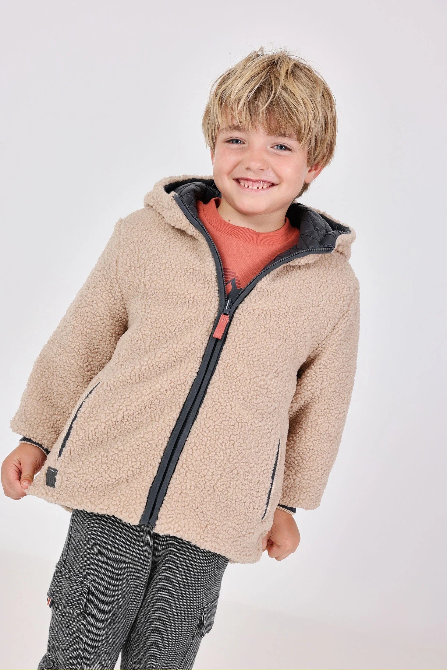 Parka reversibile Boboli teddy