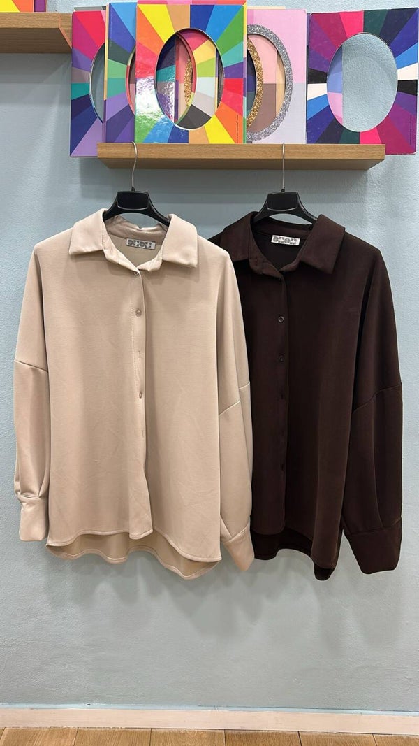 Felpa stile camiciona Soft Touch