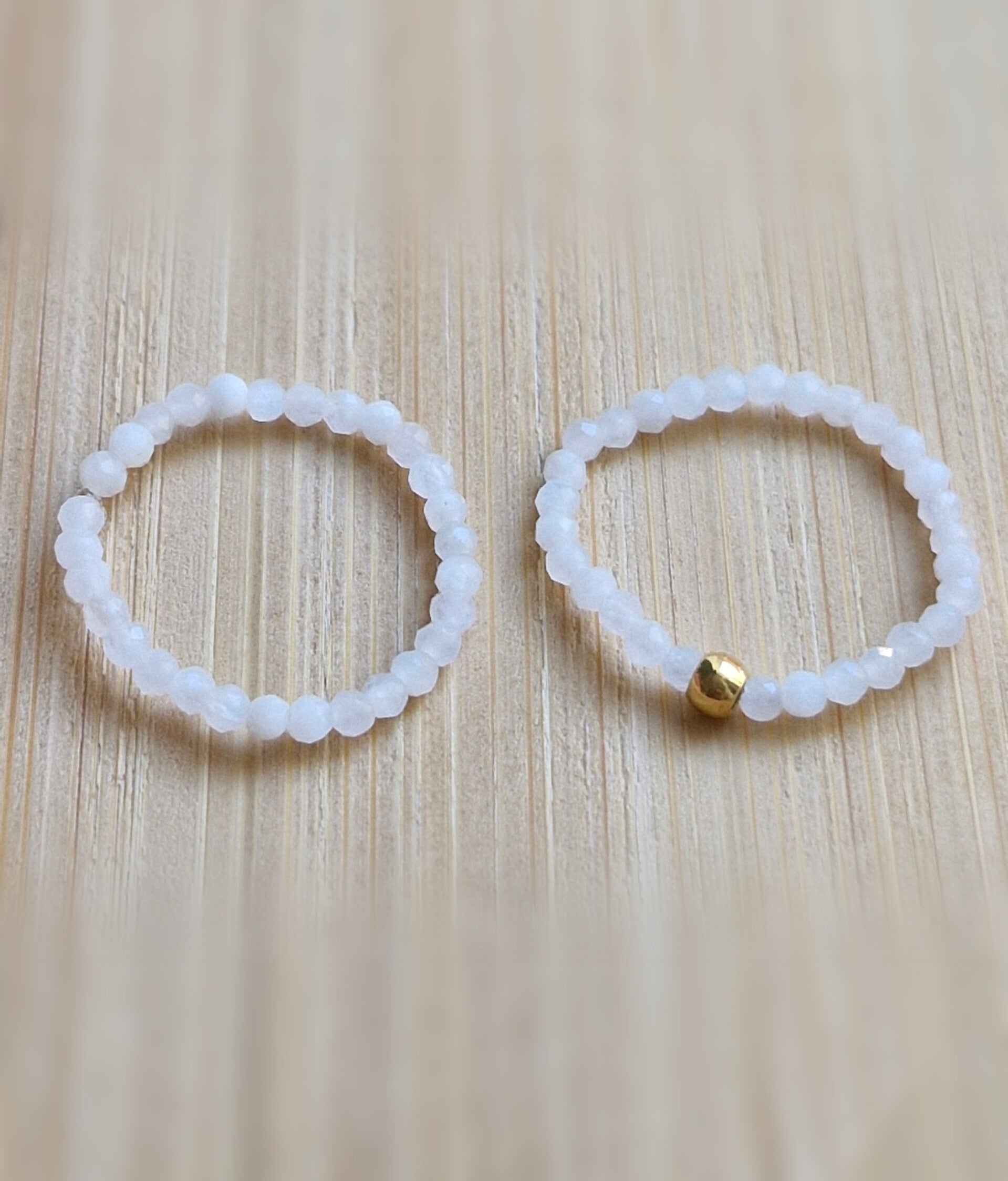 Regenbogen Mondstein Ring