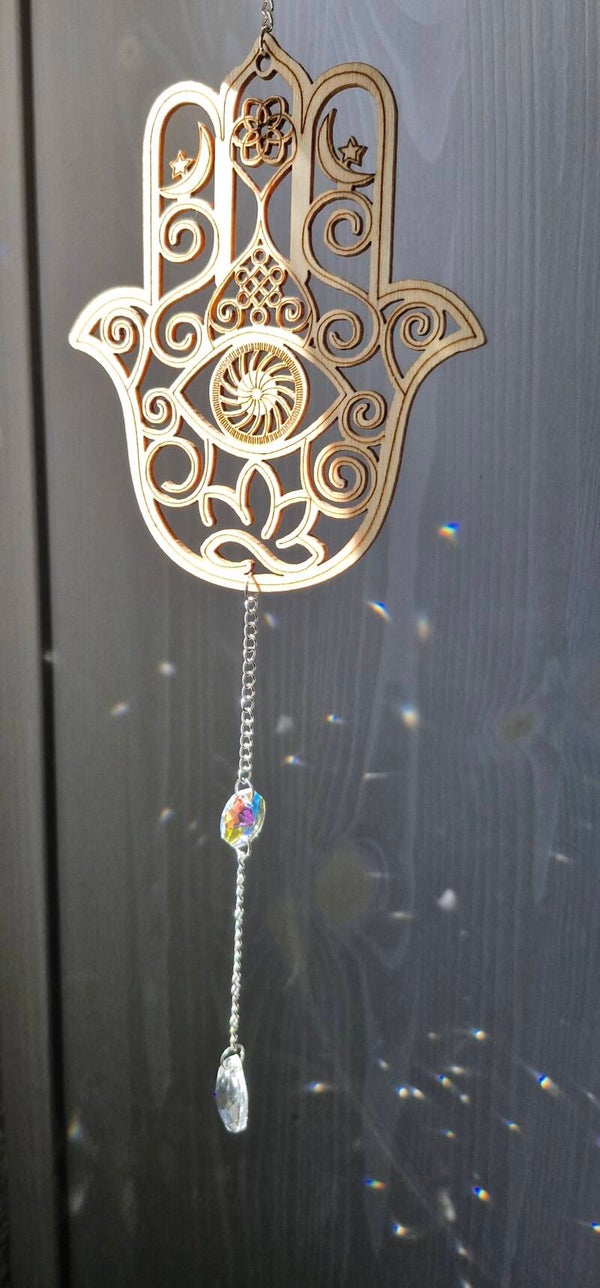 Sonnenfänger-Hamsa Hand