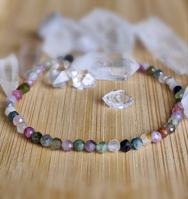 Buntes Turmalin Armband