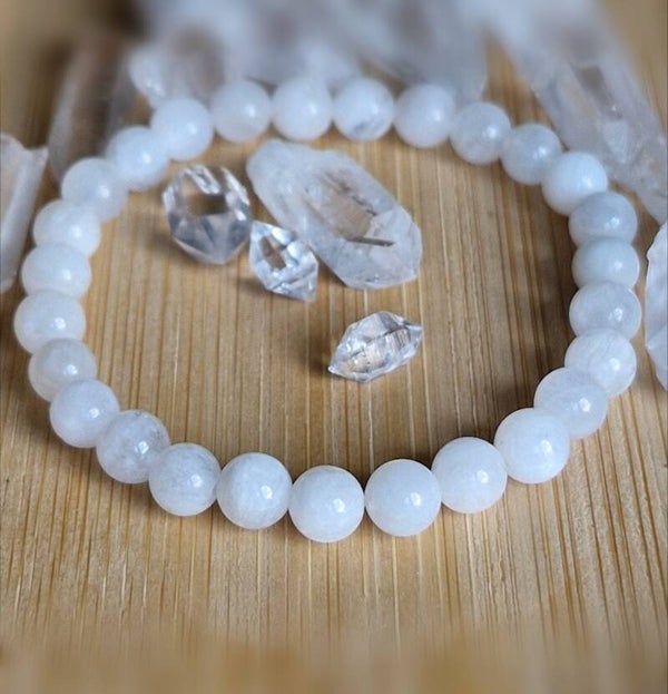 Regenbogen Mondstein Armband - 6 mm