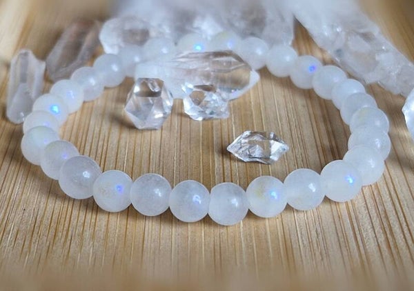 Regenbogen Mondstein Armband  - Angel Aura