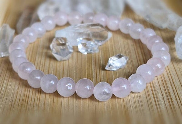 Rosenquarz Armband - 6 mm