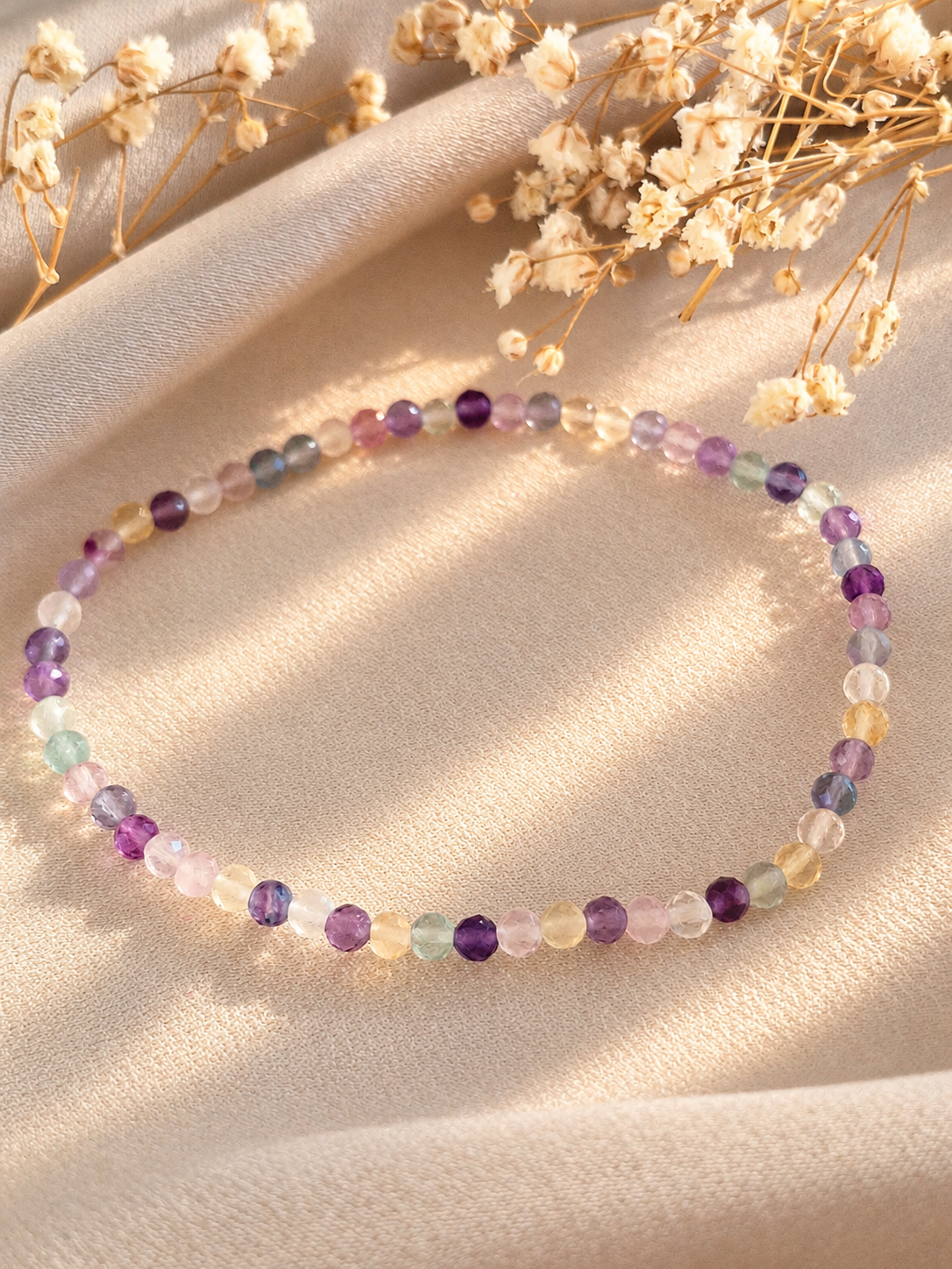 Fluorit Edelstein Armband - Leichter denken