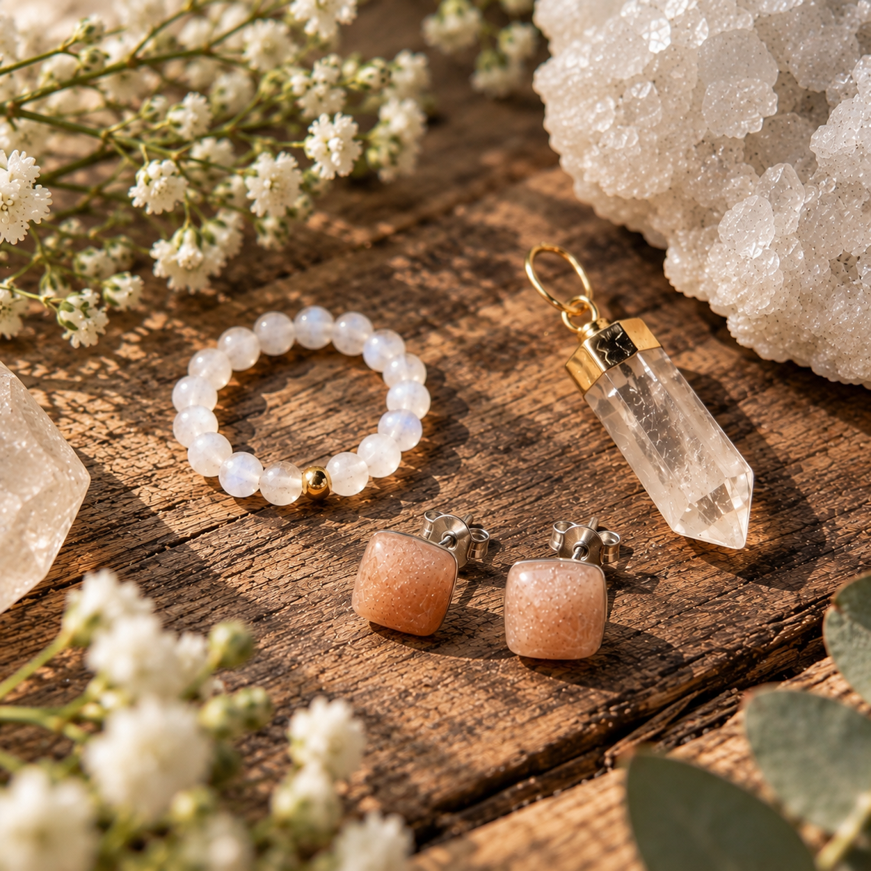 Ohrringe, Ringe und Ketten