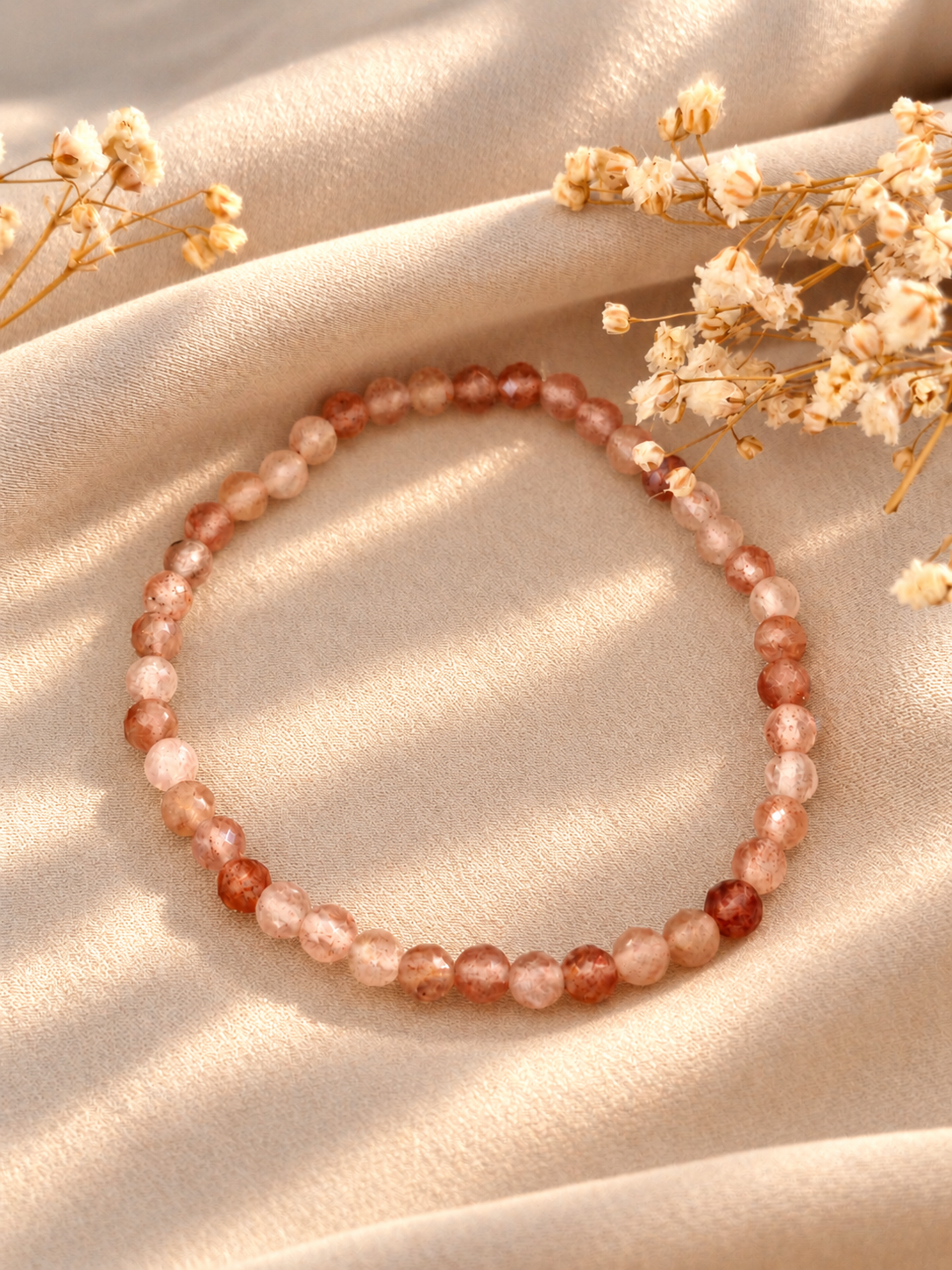 Erdbeerquarz Armband