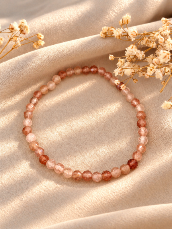 Erdbeerquarz Armband