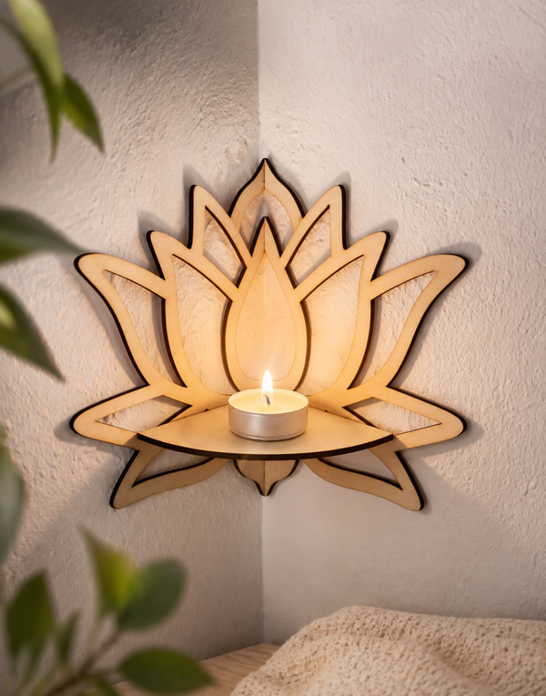 Lotus Teelichthalter