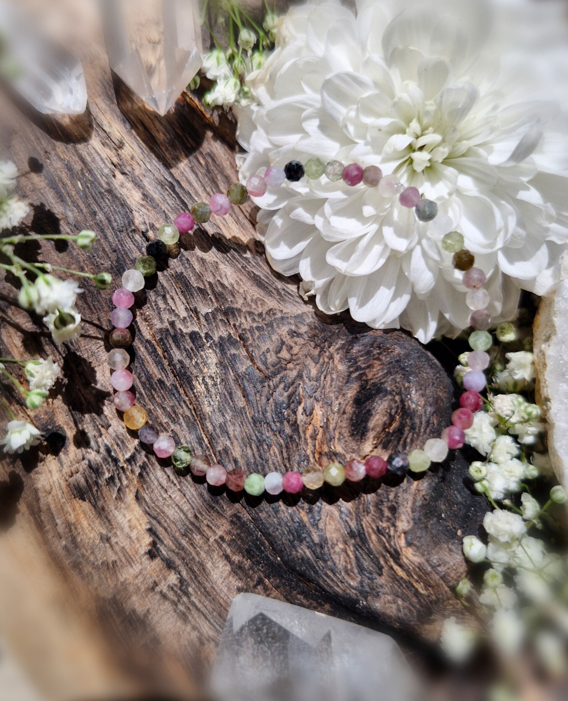 Buntes Turmalin Armband