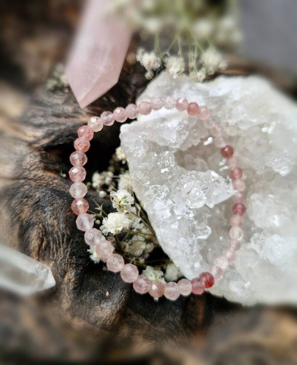 Erdbeerquarz Armband