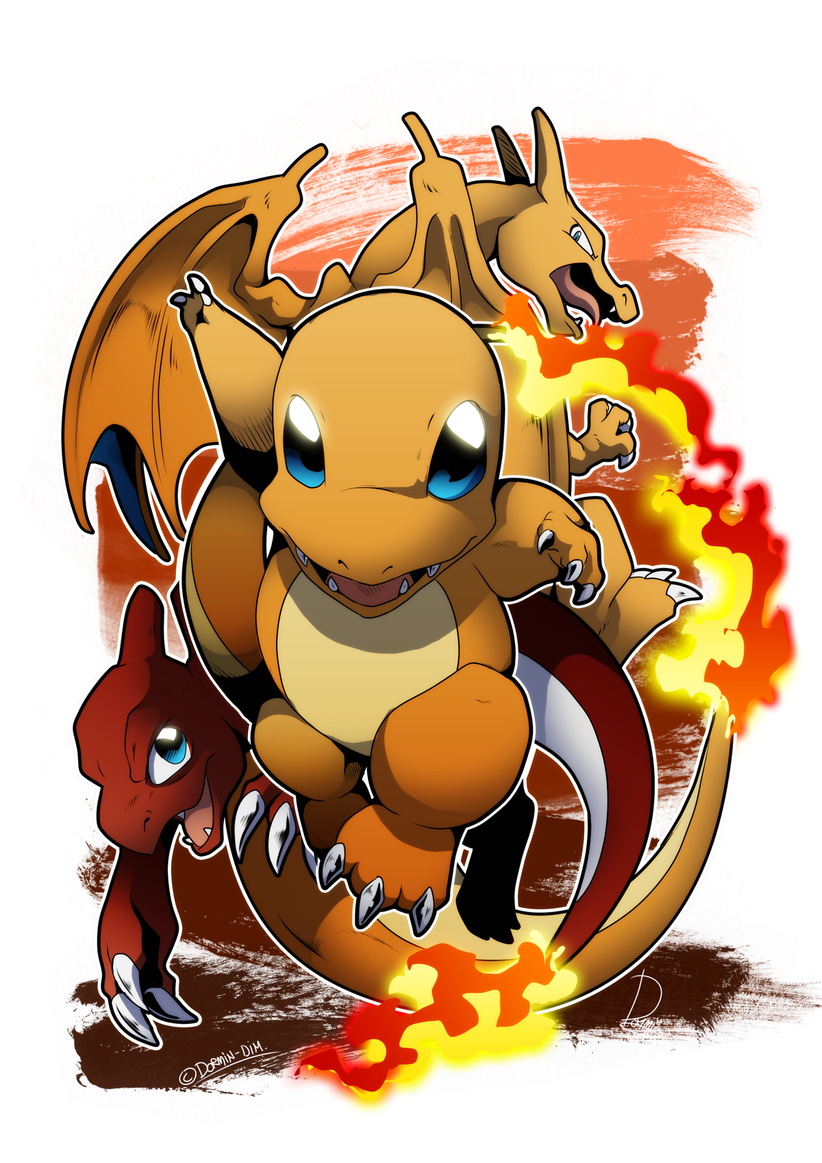 Charmander Evolution Animation Charmander evolution line design is out / Blog | Dormin-Drawing is Magic