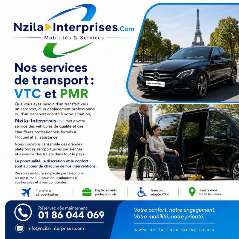 Nzila-Interprises.Com Transports VTC & PMR 