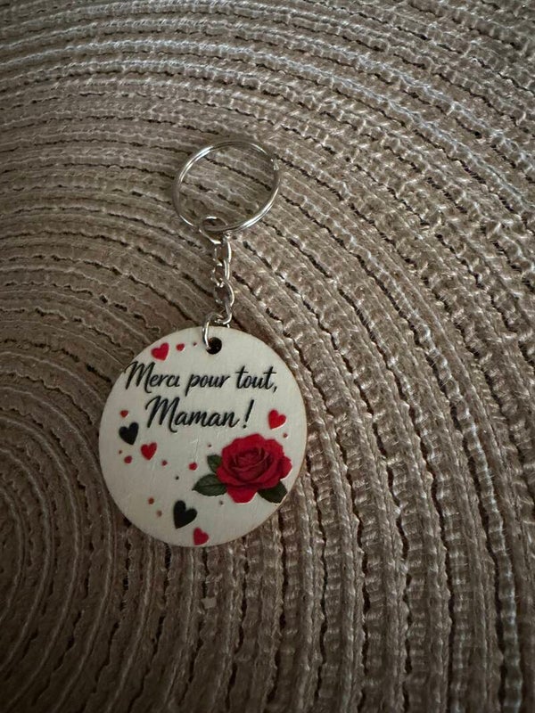 Porte clé Merci pour tous maman