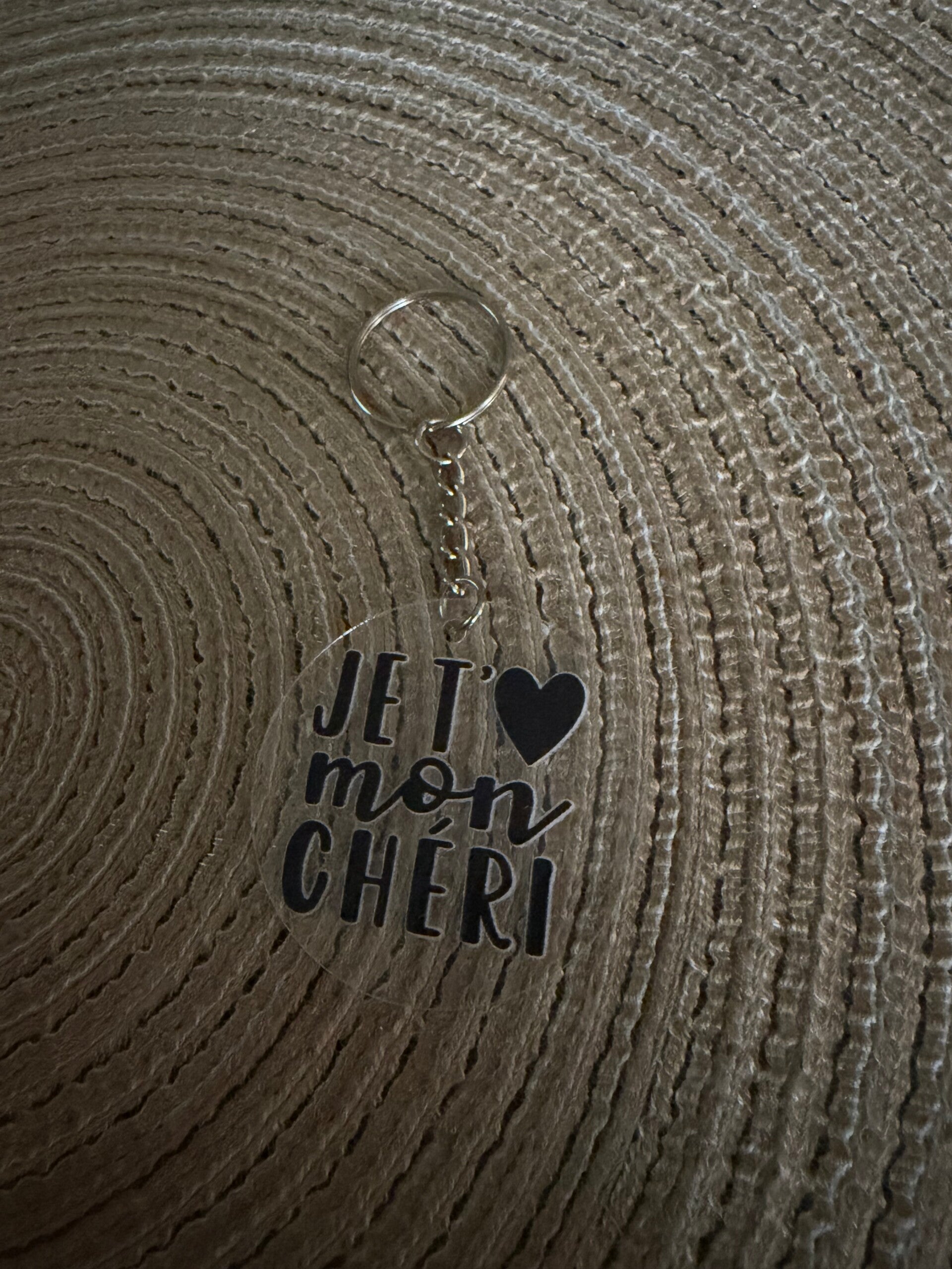 Porte clé Je t’❤️ mon chéri