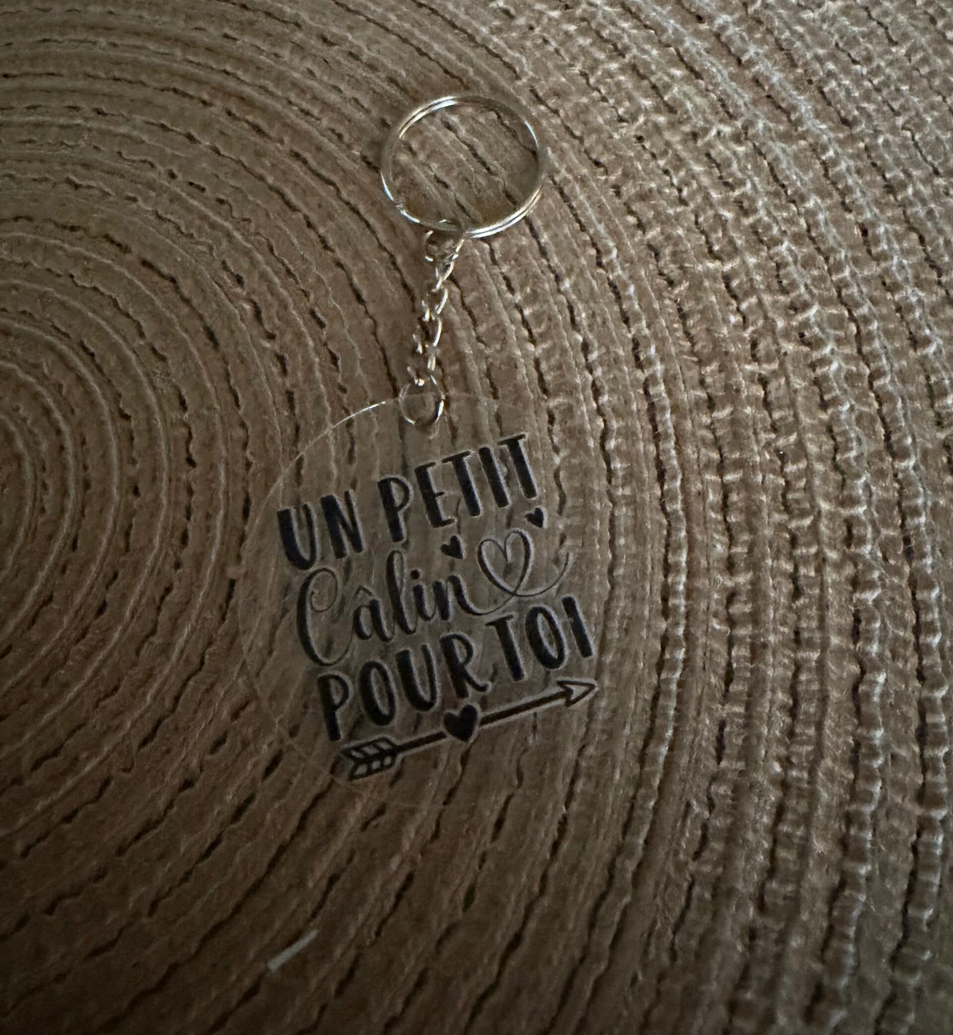 Porte clé Un petit câlin pour toi
