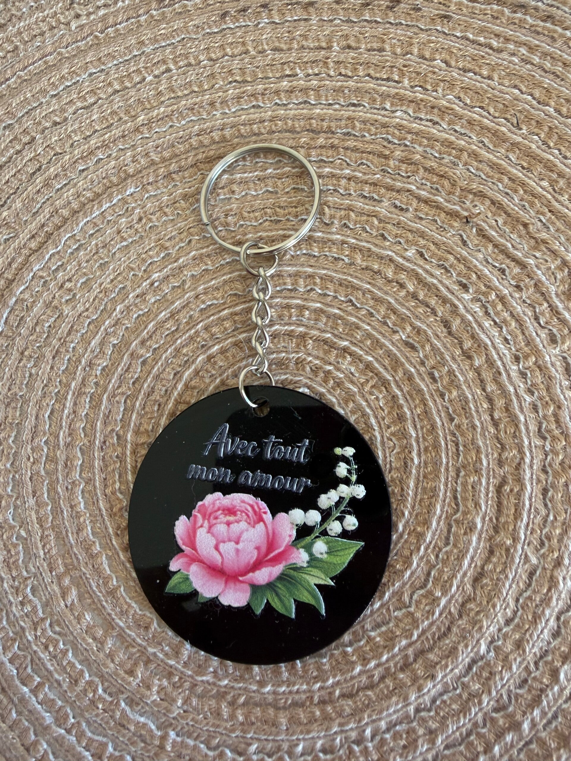 Porte clé Avec tout mon Amour