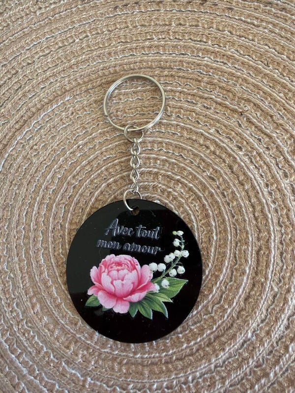 Porte clé Avec tout mon Amour