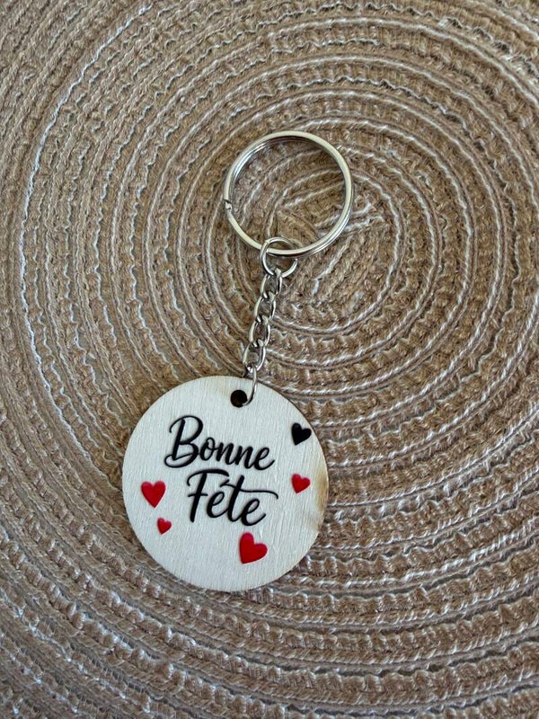 Porte clé Bonne Fête