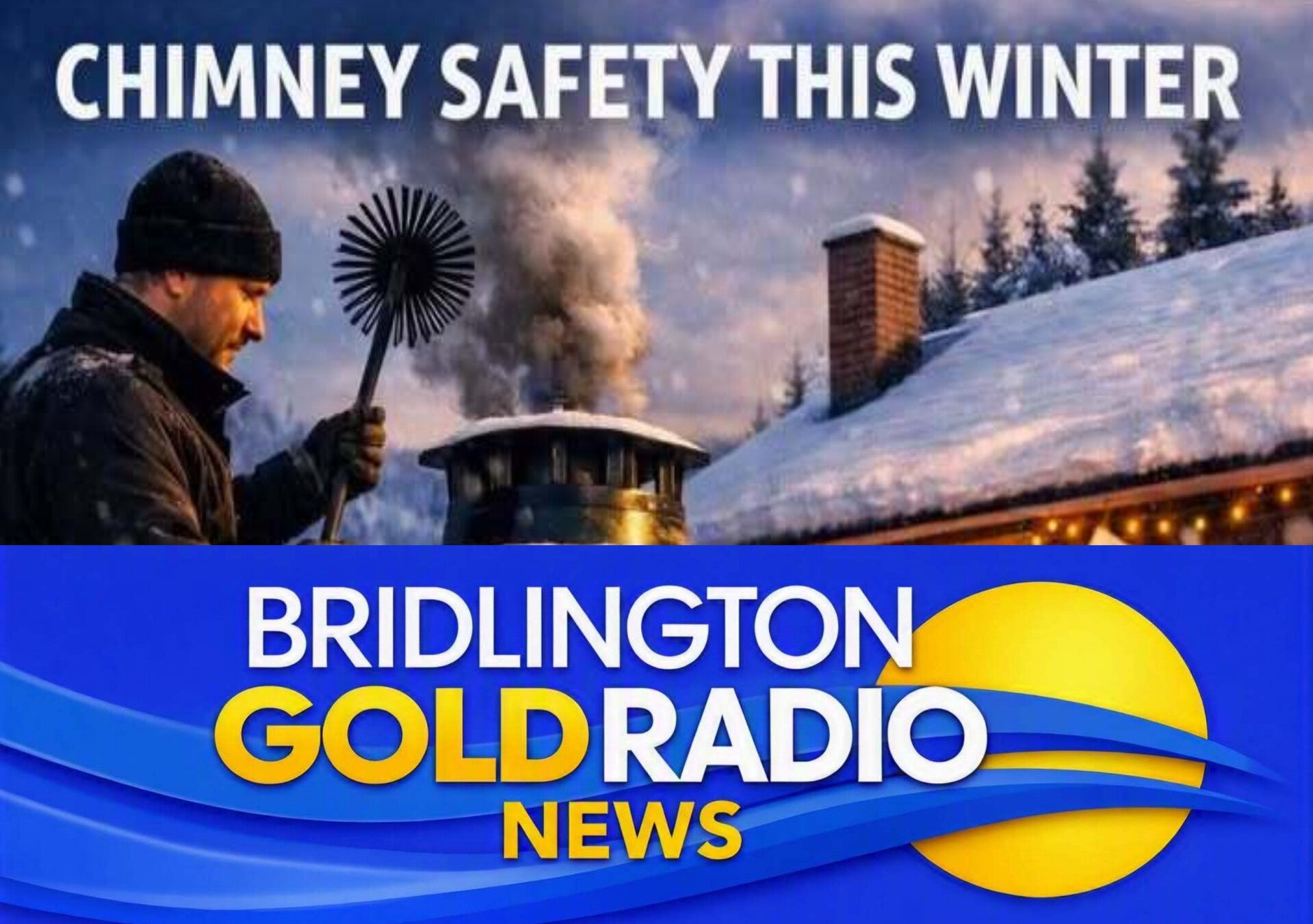 Chimney sweep preparing a flue for winter during Chimney Fire Safety Week 2026