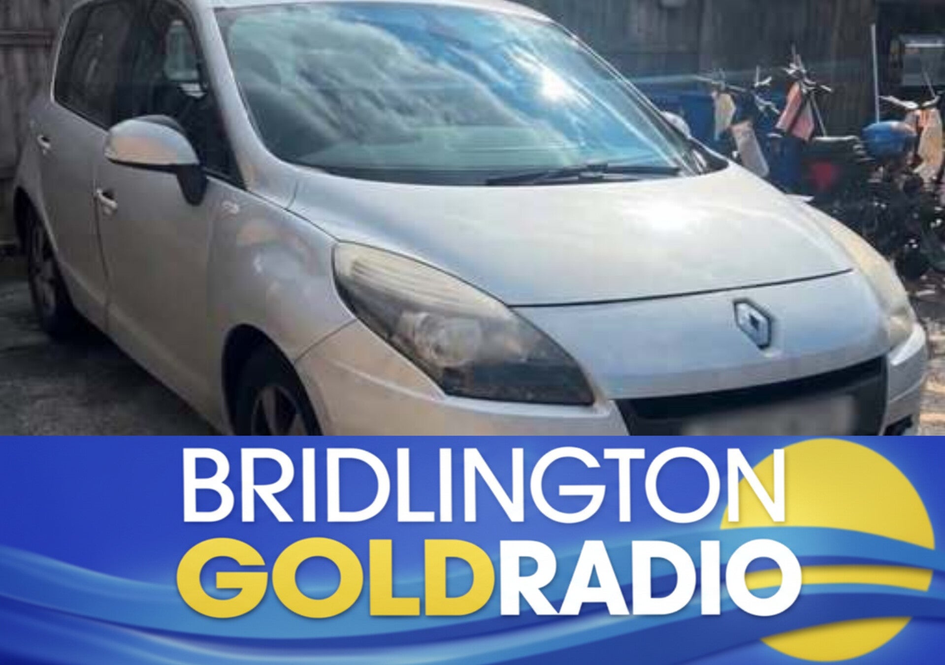 Silver Renault Scénic seized by Humberside Police during Operation Coastline patrols in Bridlington