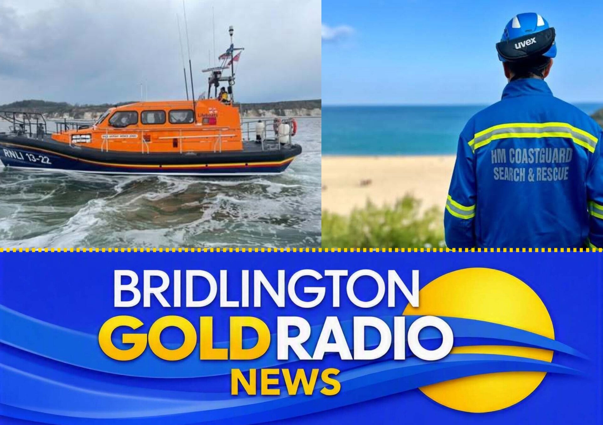 Emergency services responding to a reported person in the water near Bridlington Spa promenade