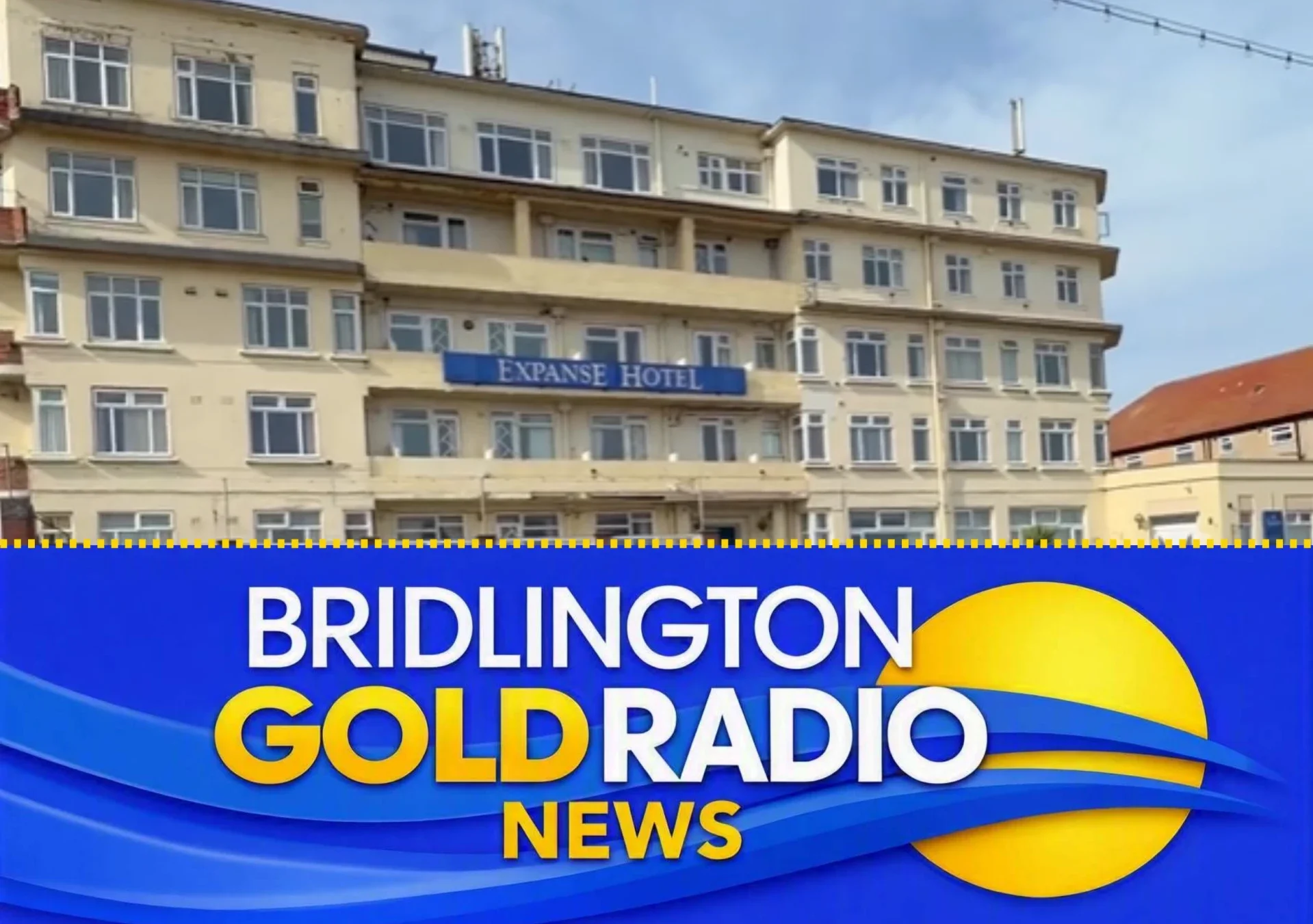 The Expanse Hotel in Bridlington, pictured from the seafront