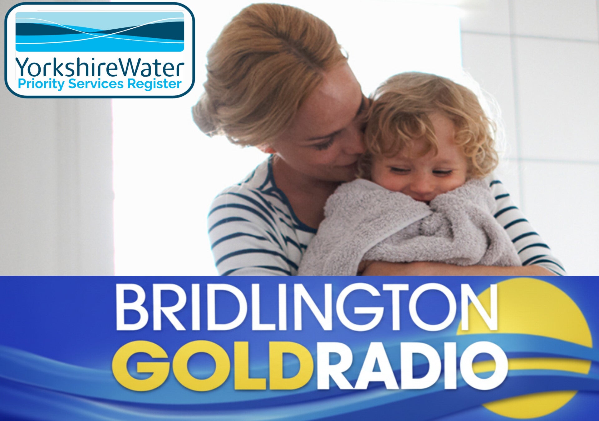 Yorkshire Water Priority Services Register information graphic offering support for vulnerable customers in Bridlington and East Yorkshire.