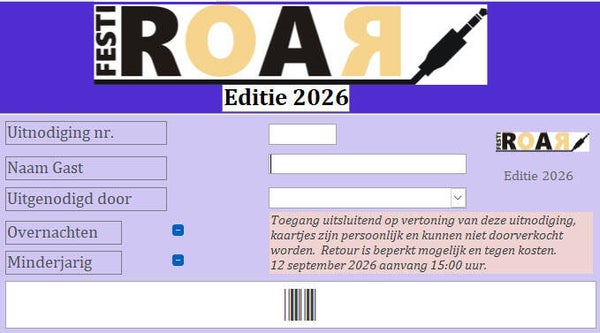 Toegang exclusief overnachting