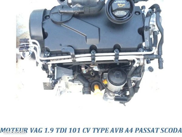 Moteur vag 1.9 tdi 101 cv type avb a4 passat
