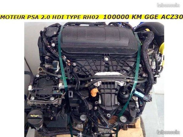 Moteur psa 2.0 hdi type rh02 100000 km expert rhh