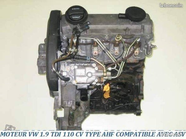 Moteur vw 1.9 tdi 110 cv ahf asv alh