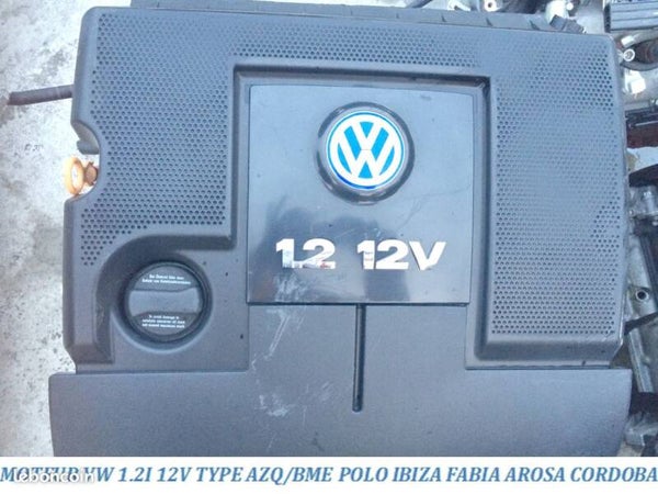 Moteur vw 1.2 i 12v type bme azq vw seat skoda