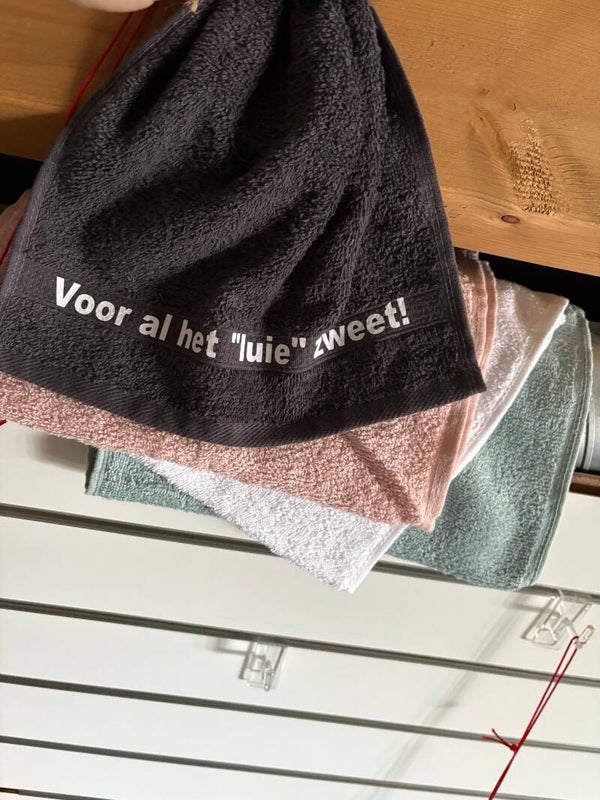 Voor het luie zweet doekje