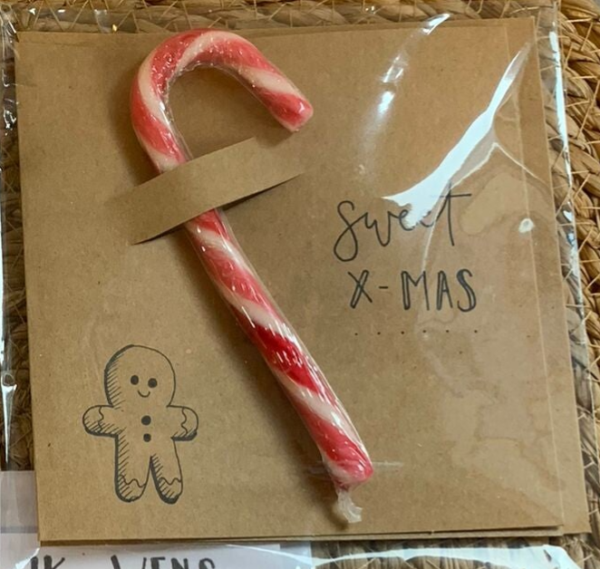 Kerstkaart sweet X-mas