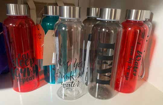 Waterfles met opdruk