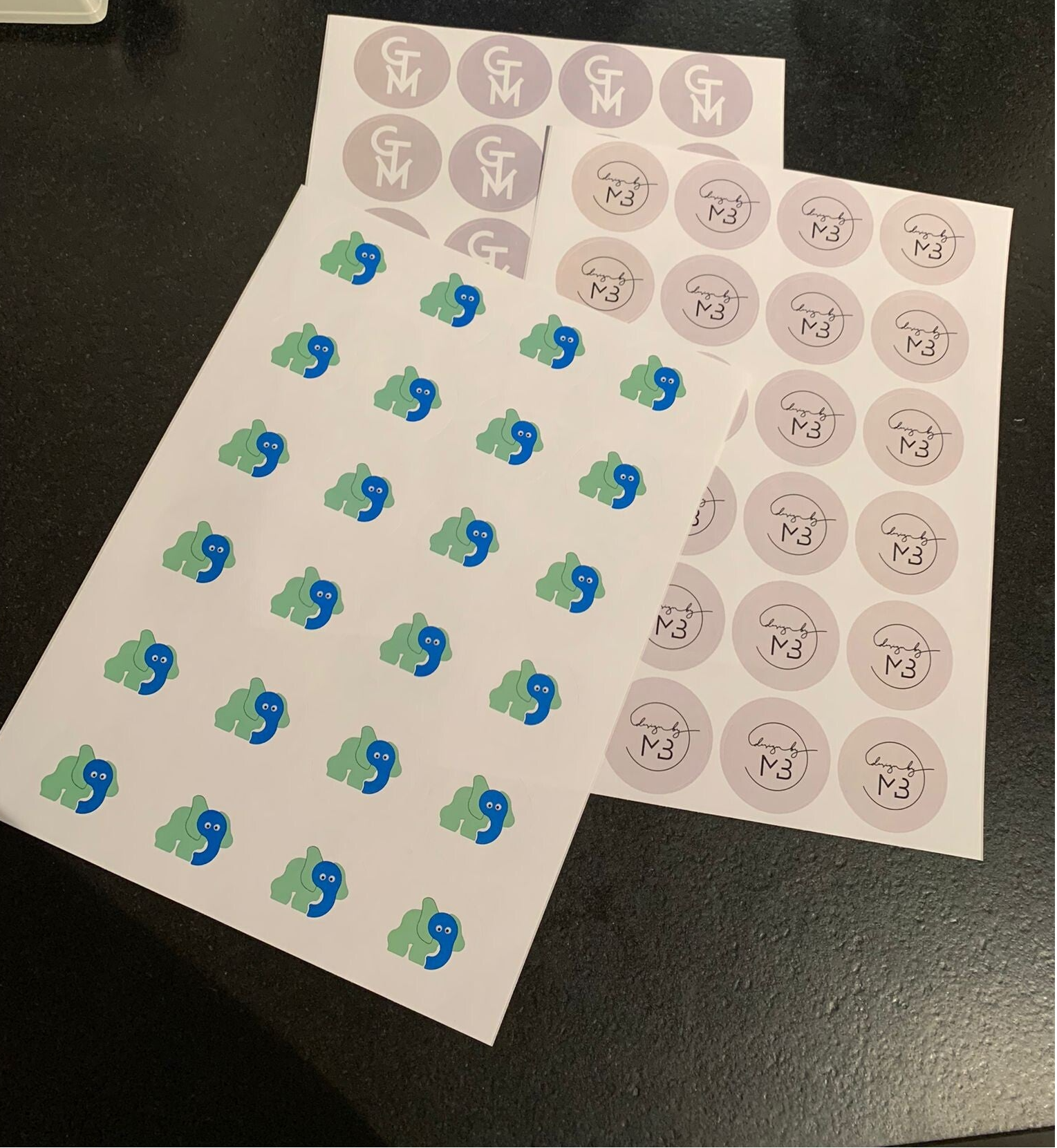 Gepersonaliseerde logostickers