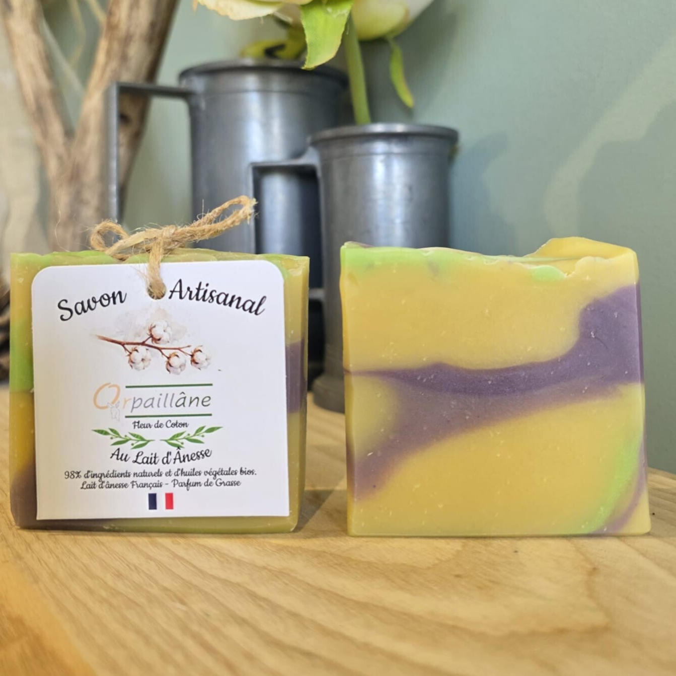 Savon Lait d'ânesse gamme Fragrance de Grasse ''Fleur de Coton''