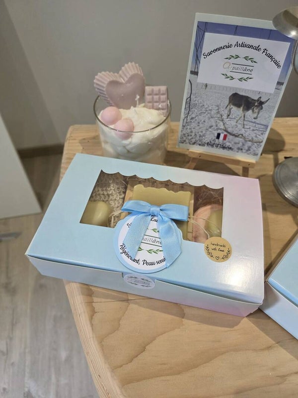 Le Coffret de savon au lait d'ânesse  ''Ange'' pour Petits et Grands !