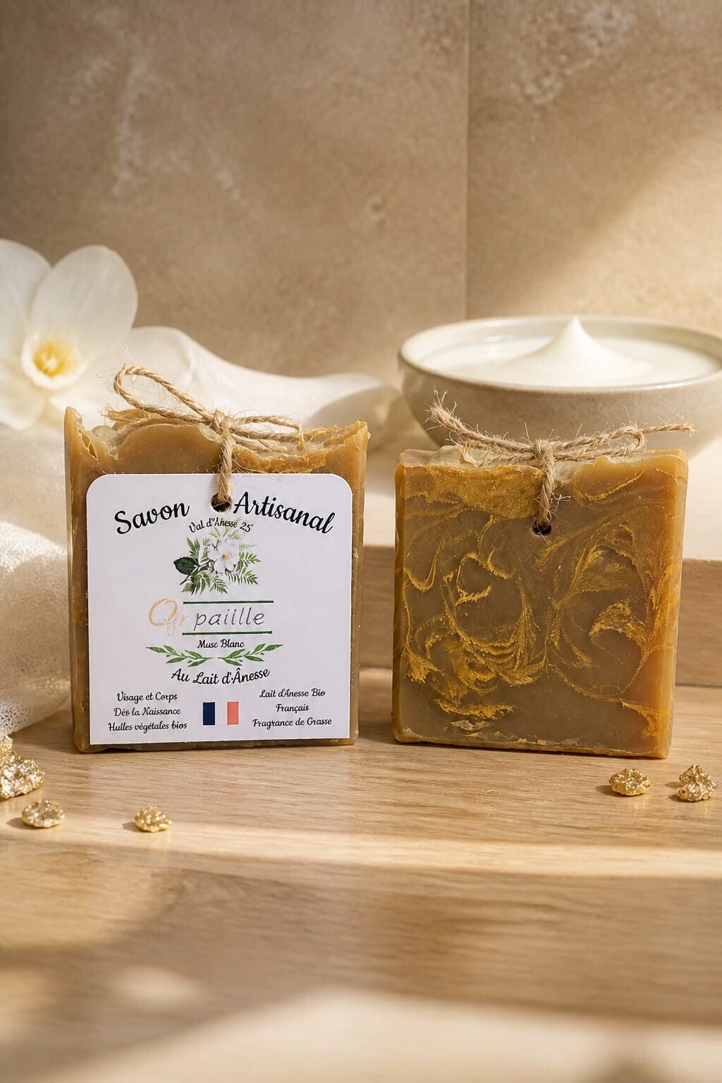 Savon au Lait d'ânesse Fragrance de Grasse ''Musc Blanc''