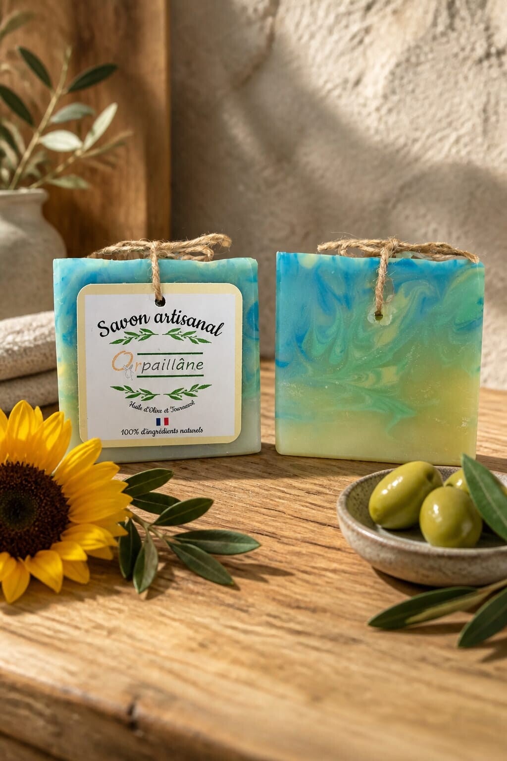 Savons Hydratant à l'Huile d'Olive et Tournesol