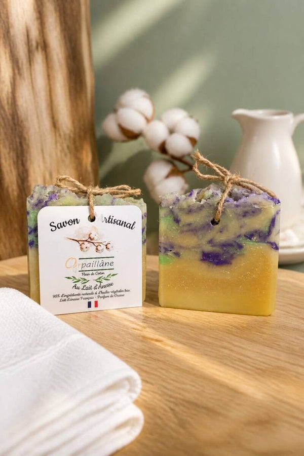 Savon Lait d'ânesse Fragrance de Grasse ''Fleur de Coton''