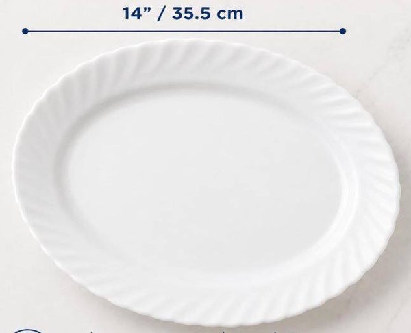 Oval Platter/Buffet Plate Large (crimp edged)