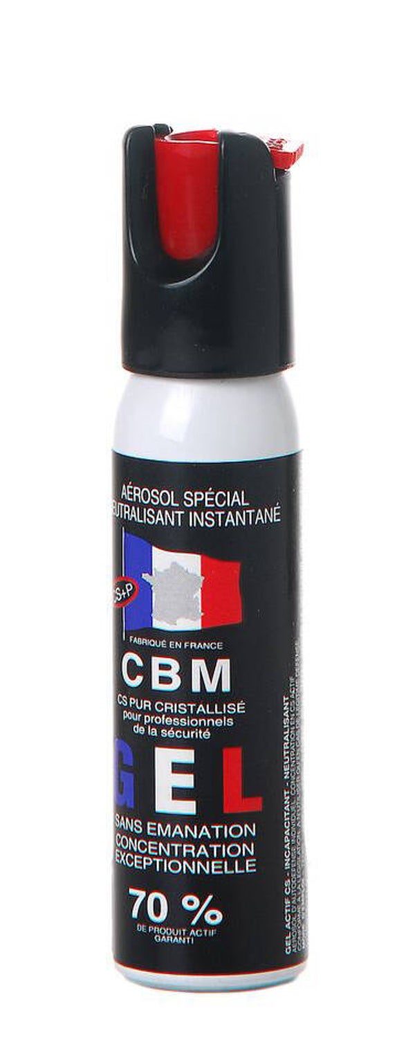 BOMBE GEL DEFENSE CS CAPOT 1/4 DE TOUR 25ML