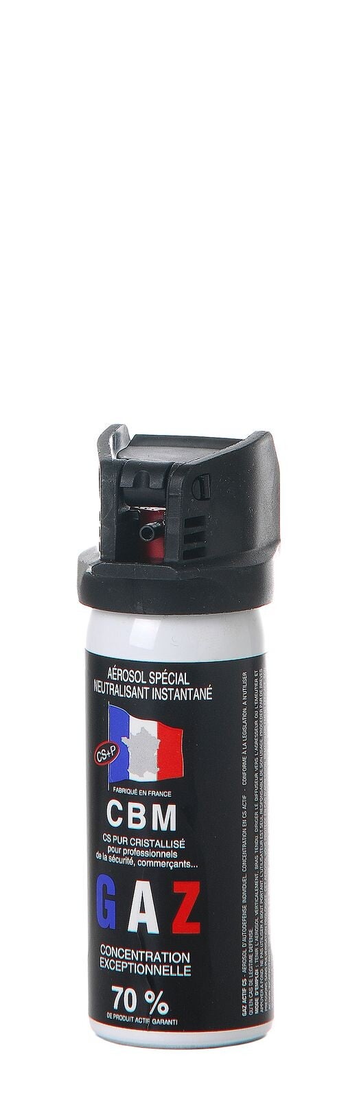 BOMBE GAZ DEFENSE CS CAPOT CLAPET 50ML