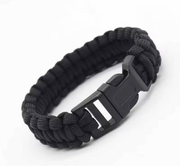 Bracelet paracorde tactique black