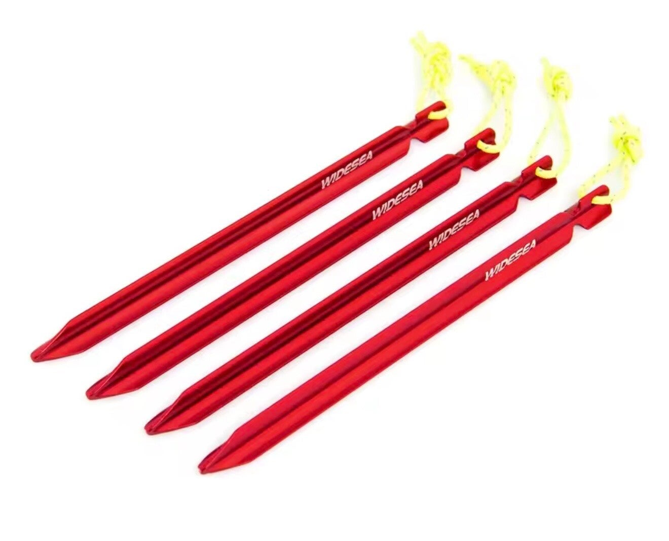 Piquets de Tente Aluminium – Lot de 4 Sardines Outdoor Légères
