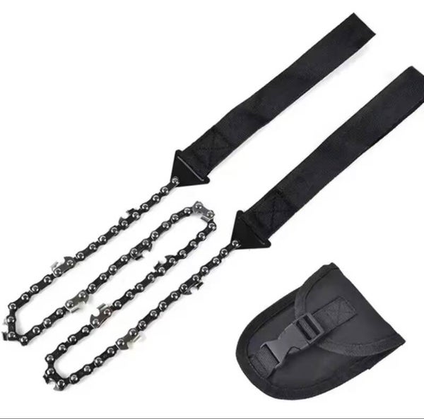 Scie de Survie à Chaîne avec Poignées – Bushcraft, Outdoor & Urgence