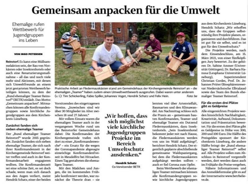 Tim Schickerling, Fabio Spiller, Johannes Voget, Hendrik Schatz, Felix Hein