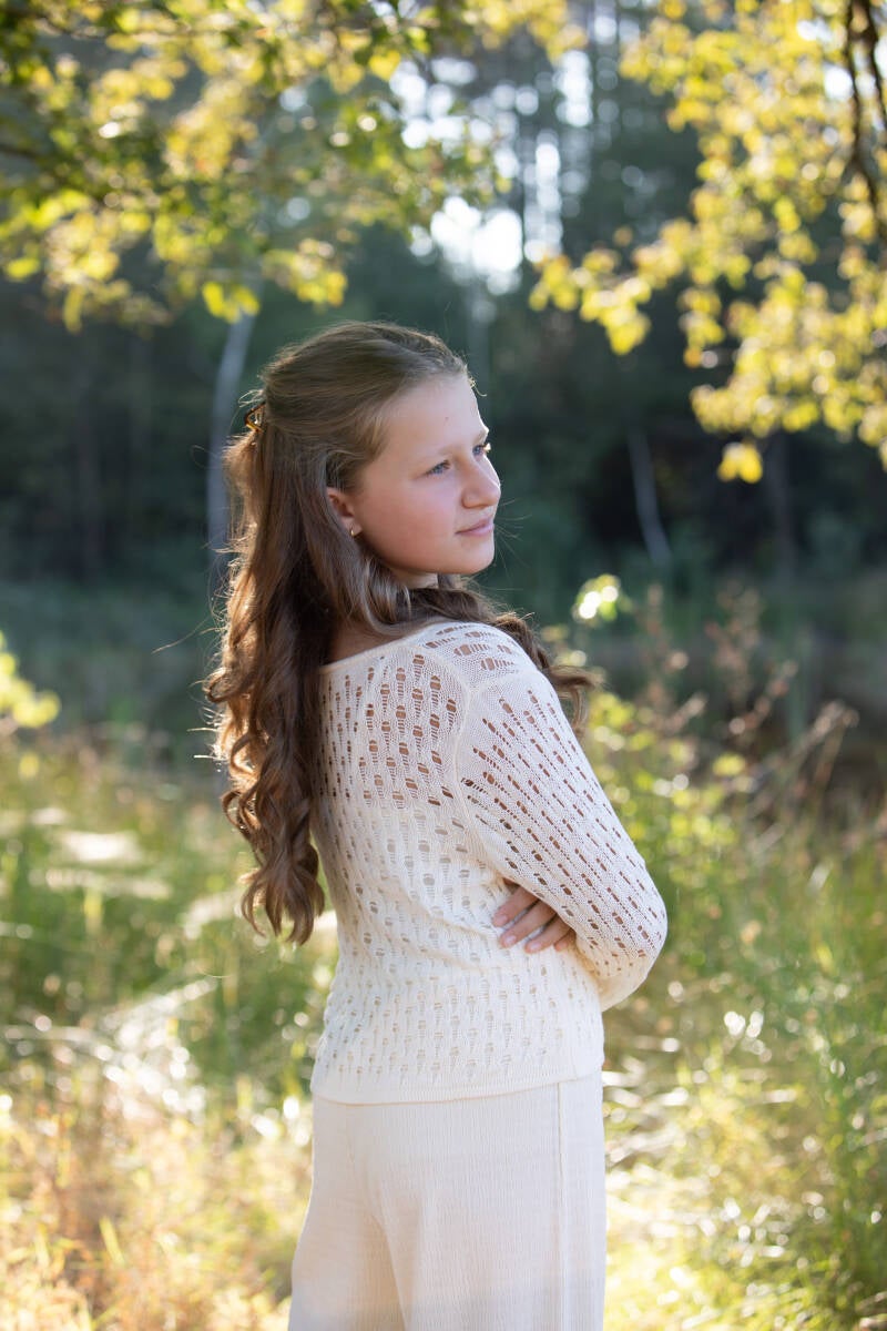 communie meisje buiten